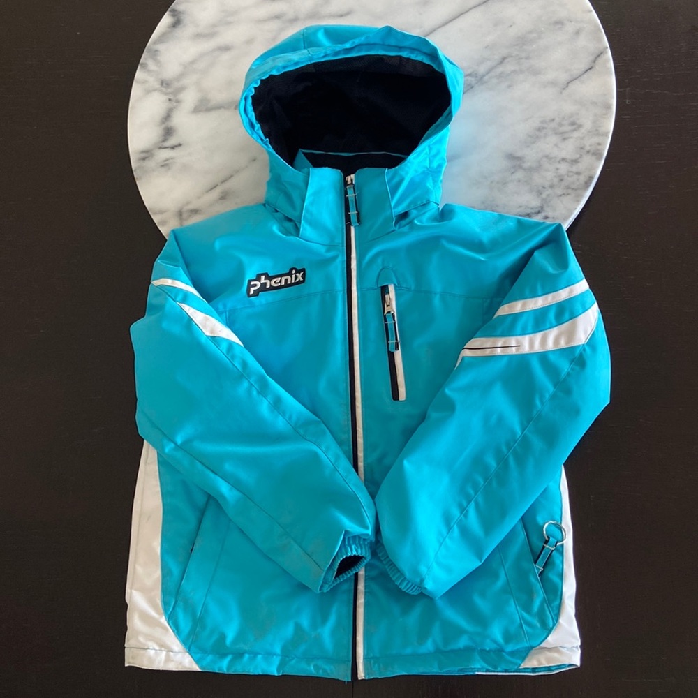 Phenix ski jacket - acqua blue - girls 6-10